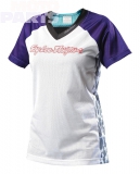 Womens jersey TroyLeeDesigns Skyline Speeda, white/purple, size L